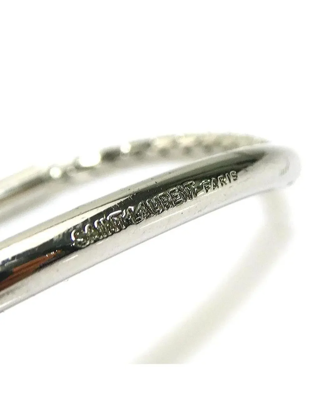 Auth Saint Laurent Bracelet Silver #302824S25B